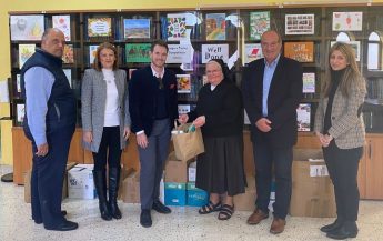 HSBC Malta Foundation delegation visit St Theresa School, Kercem