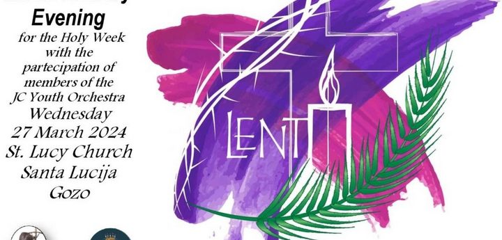 Music Literary Evening for Holy Week at Santa Lucija, Gozo