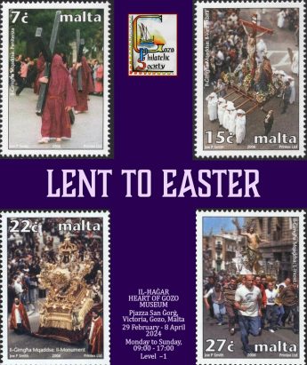 Lent to Easter Philatelic Exhibition of postcards and stamps at Il-Hagar