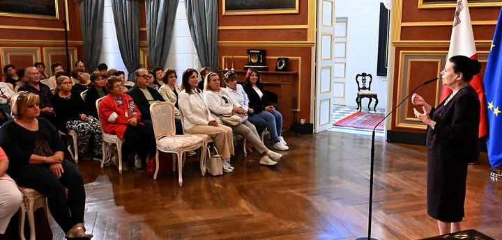 Gozitan mothers meet with the President at Sant’Anton Palace