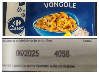 Don’t eat these clams as may be contaminated with Salmonella Ohio
