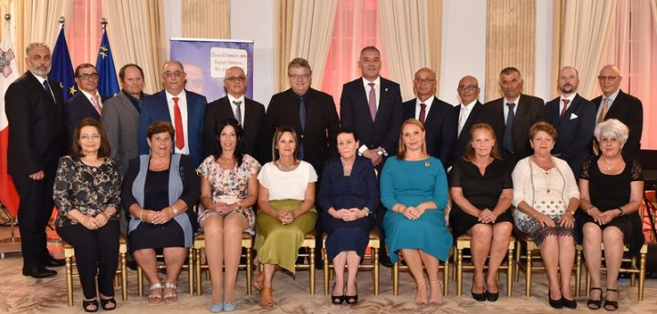 Blood donors recognised during special ceremony at Verdala Palace