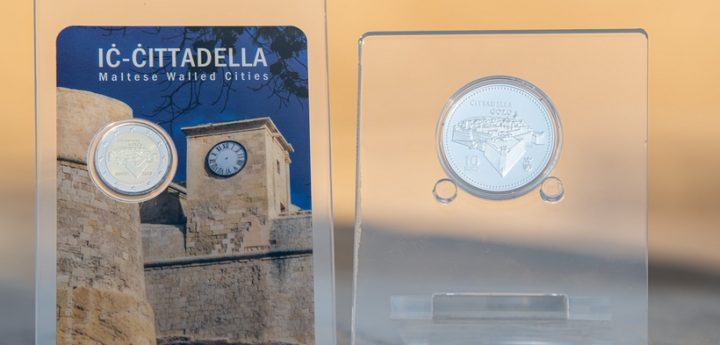 Gozo Citadel features on new €2 commemorative coin and silver coin