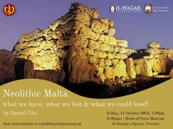 Second weekend of events coming up at Il-Hagar Museum Second weekend of events coming up at Il-Hagar Museum