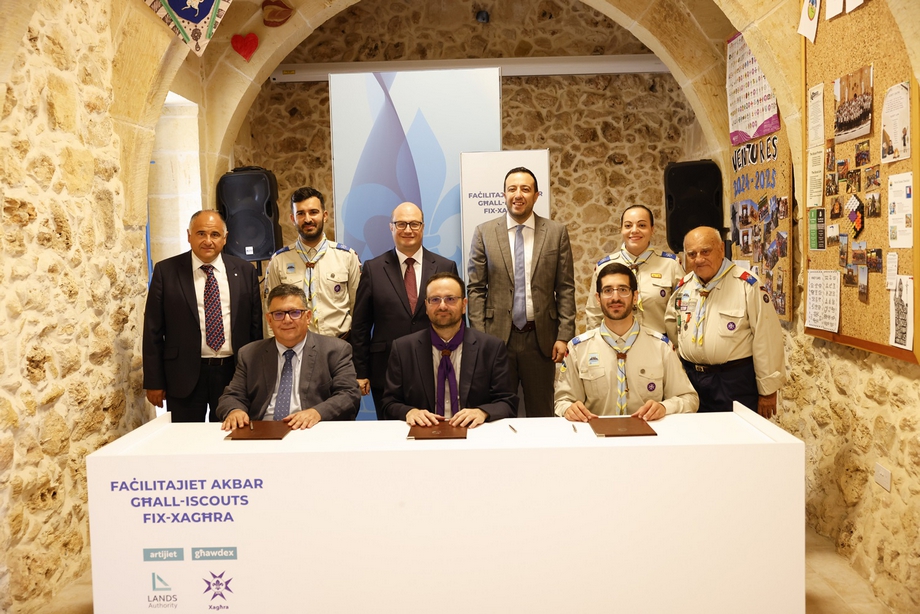 Xaghra Scout Group gains more space through agreement with Lands Authority
