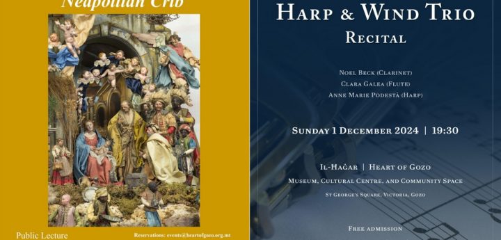 Talk on the Neapolitan Crib and harp and wind trio recital at Il-Hagar