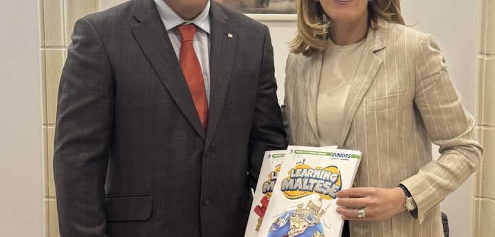 Gozitan author meets European Parliament President Dr Roberta Metsola