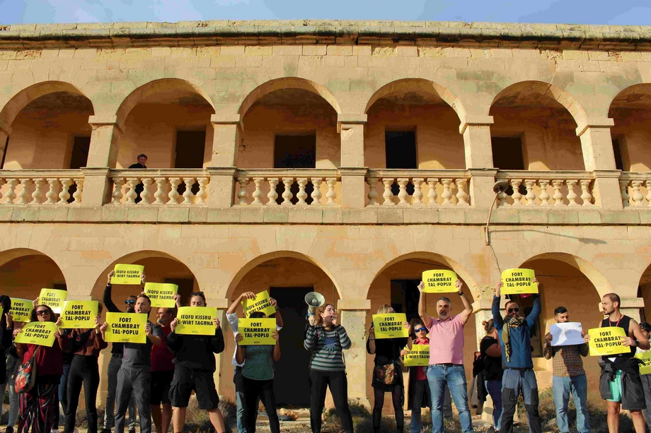 Fort Chambray approval: "History will condemn you," warned Arnold Cassola