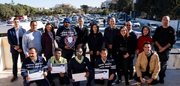 Bus drivers from Gozo and Cirkewwa depots receive awards
