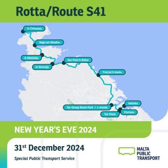 Late-night bus services for Valletta New Year’s Eve celebrations