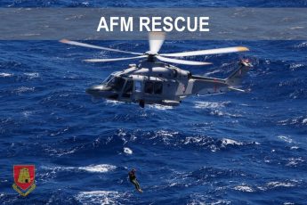 AFM rescues severely injured crew member off cargo vessel