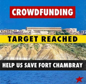 Fort Chambray funding target reached for appeal by NGOs Fort Chambray funding target reached for appeal by NGOs