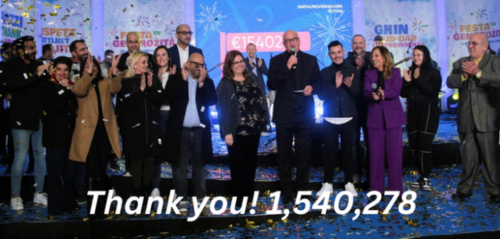 Feast of Generosity raises over €1.5 million for Id-Dar tal-Providenza