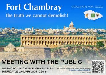 Fort Chambray: The truth we cannot demolish – Public meeting