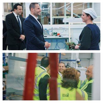 PM visits Gozitan companies which have benefited from public and EU funds