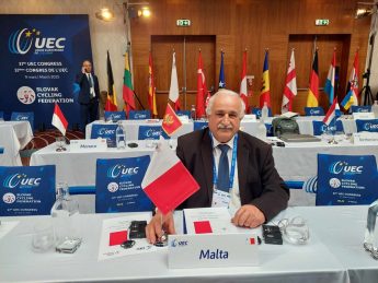 Gozitan Joe Bajada re-elected in the European Cycling Union (UCI)