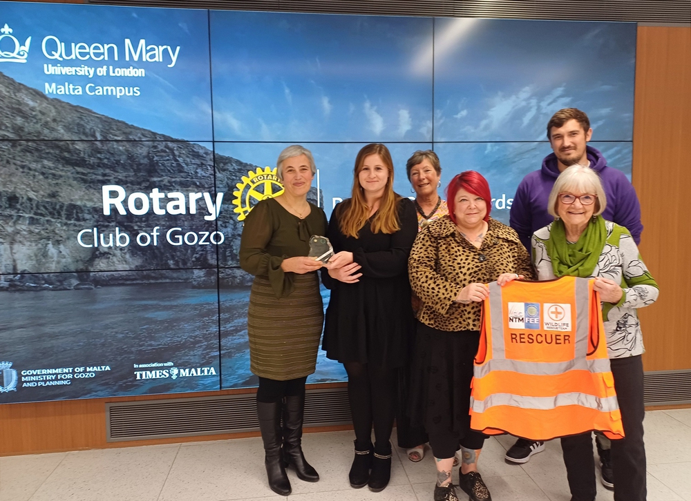 Turtle rescued off Gozo and NTM Gozo Section win 'Pride of Gozo' award