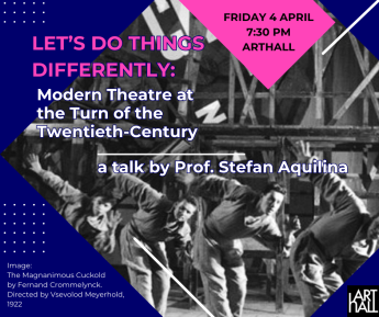 Modern theatre – Arthall talk with Prof. Stefan Aquilina