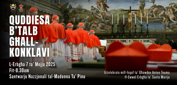 Gozo Mass and prayer for the election of the new Pope