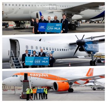 Three new routes launched at Malta International Airport