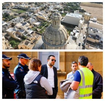 Lightning damages bell tower of Xewkija Church
