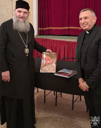 Gozo Bishop welcomes Orthodox Bishop and delegation to Gozo