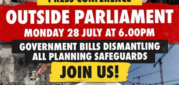 NGOs urge Prime Minister to immediately withdraw planning reform Bills