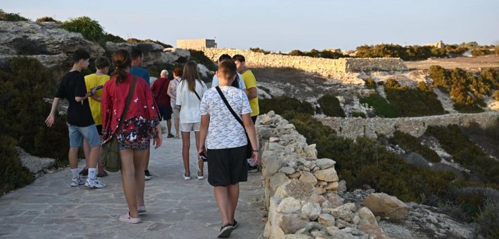 Ukrainian youngsters enjoy some time in Gozo