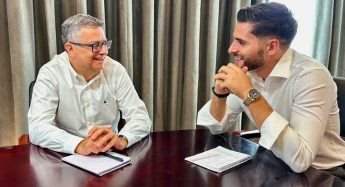Alex Borg meets with Adrian Delia on first day of work as PN Leader