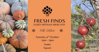 Fresh Finds Gozo Mercato autumn edition this Saturday in Nadur Fresh Finds Gozo Mercato autumn edition this Saturday in Nadur