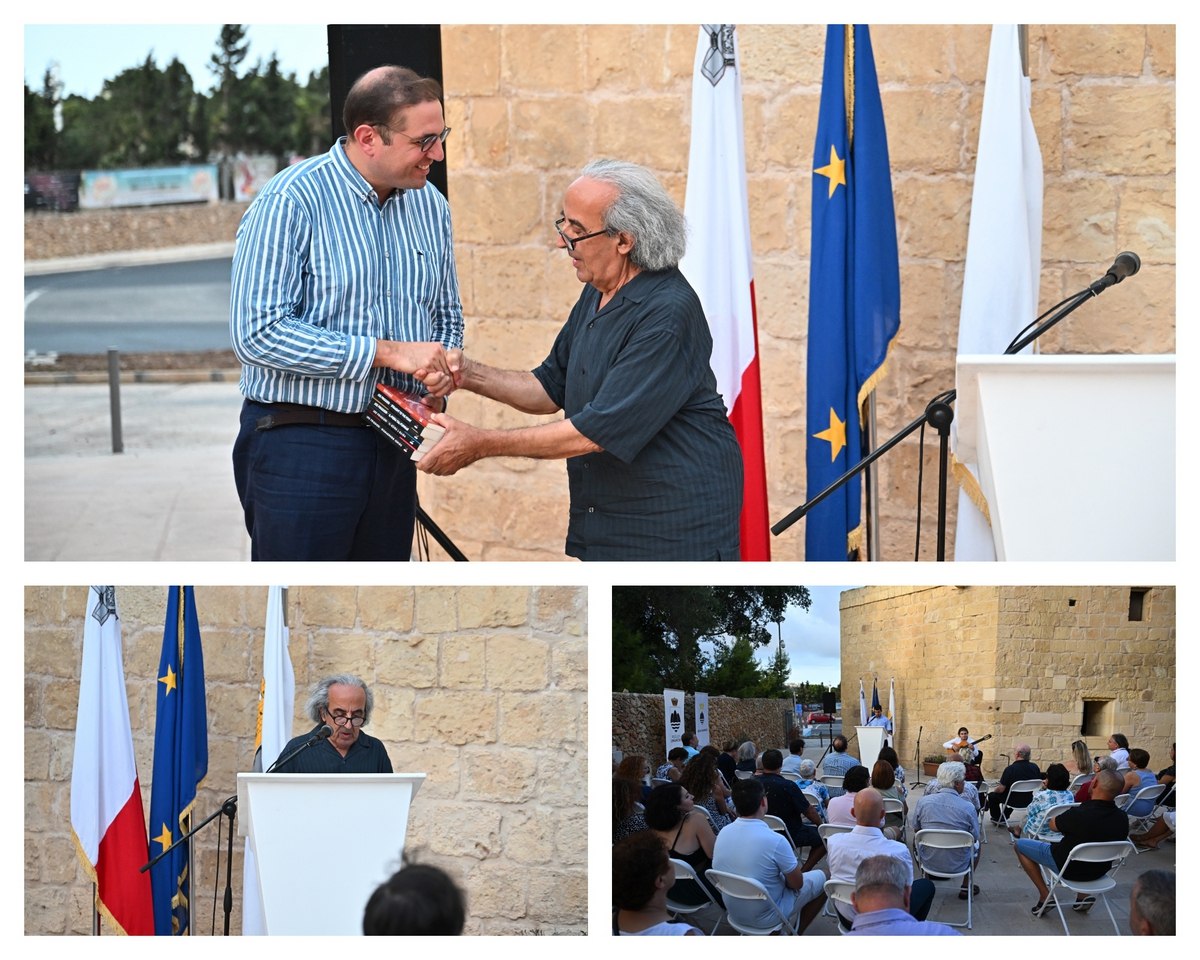 Gozo Regional Council presented with donation of books by Prof. Joe Friggieri