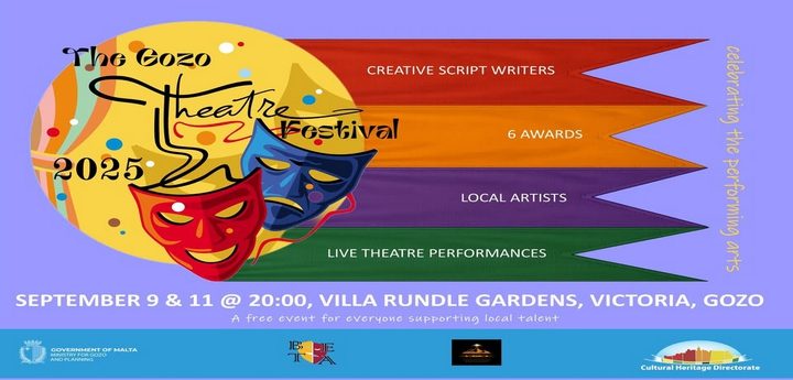 Gozo Theatre Festival – opens this evening at the Villa Rundle Gardens