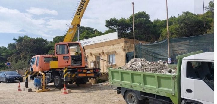 Work underway on Mgarr temporary offices for AFM soldiers in Gozo