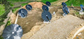 15 solar flowers installed at the Gozo Multi-Modal Hub