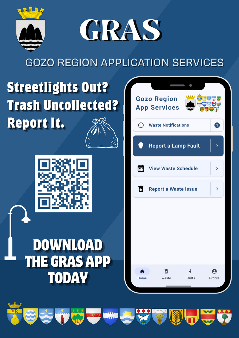 GRAS - Gozo Region App Services launched by Gozo Regional Council