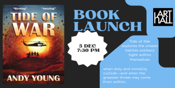 Tide of War by Andy Young: Book launch at Arthall, Gozo