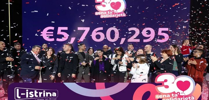 €5,760,295 raised in 12-hour telethon for L-Istrina 2025