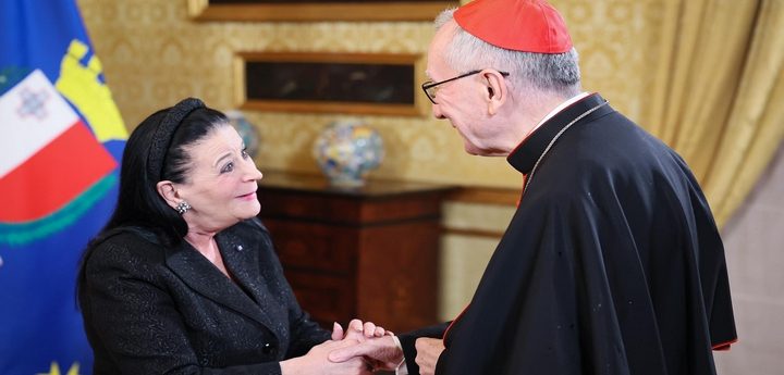 President receives Cardinal Pietro Parolin at the San Anton Palace