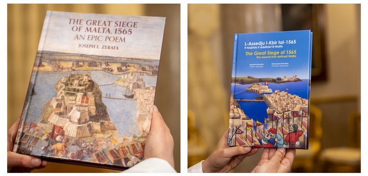 Heritage Malta publications on the Great Siege presented to the President