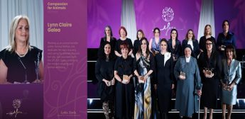 Lynn Galea from Gozo presented with Compassion for Animals Award
