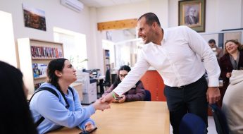 PM visits students and staff at Sir M.A. Refalo Sixth Form, Victoria