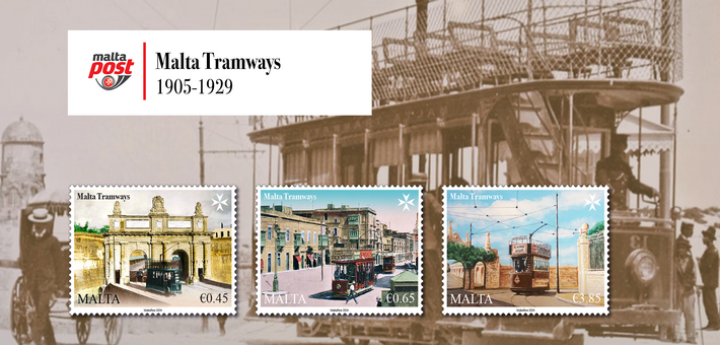 Malta Tramways company features on new stamp set