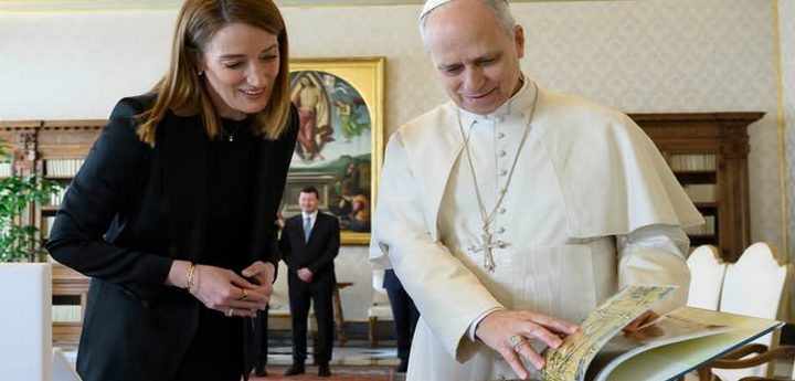 EP President Roberta Metsola invites Pope Leo XIV to address Plenary Session