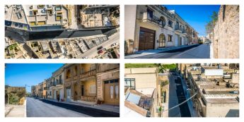 Work completed on Triq il-Wied, Victoria and Triq l-Emigranti, Nadur