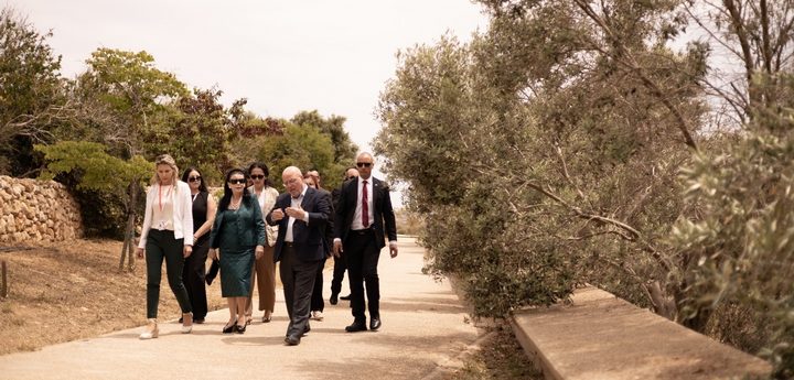 President visit Gozo sites of Malta Biennale 2026
