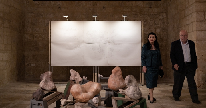 President visit Gozo sites of Malta Biennale 2026