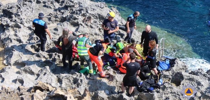 Diver rescued off Gozo after getting into difficulty in rough seas