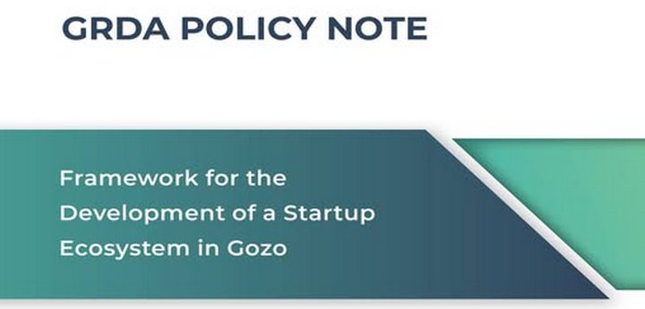 A Framework for a Startup Ecosystem in Gozo – GRDA Policy Note