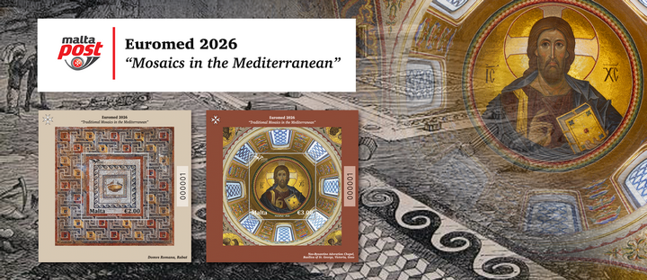 Traditional Mosaics in the Mediterranean: Stamp issue features Victoria and Rabat