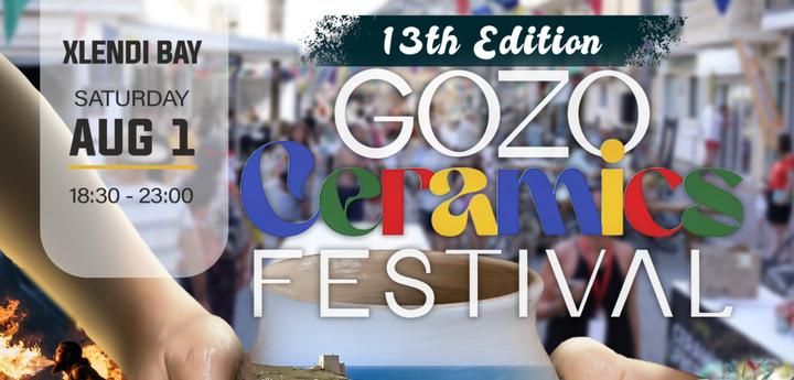 Gozo Ceramics Festival next month in the setting of Xlendi Bay